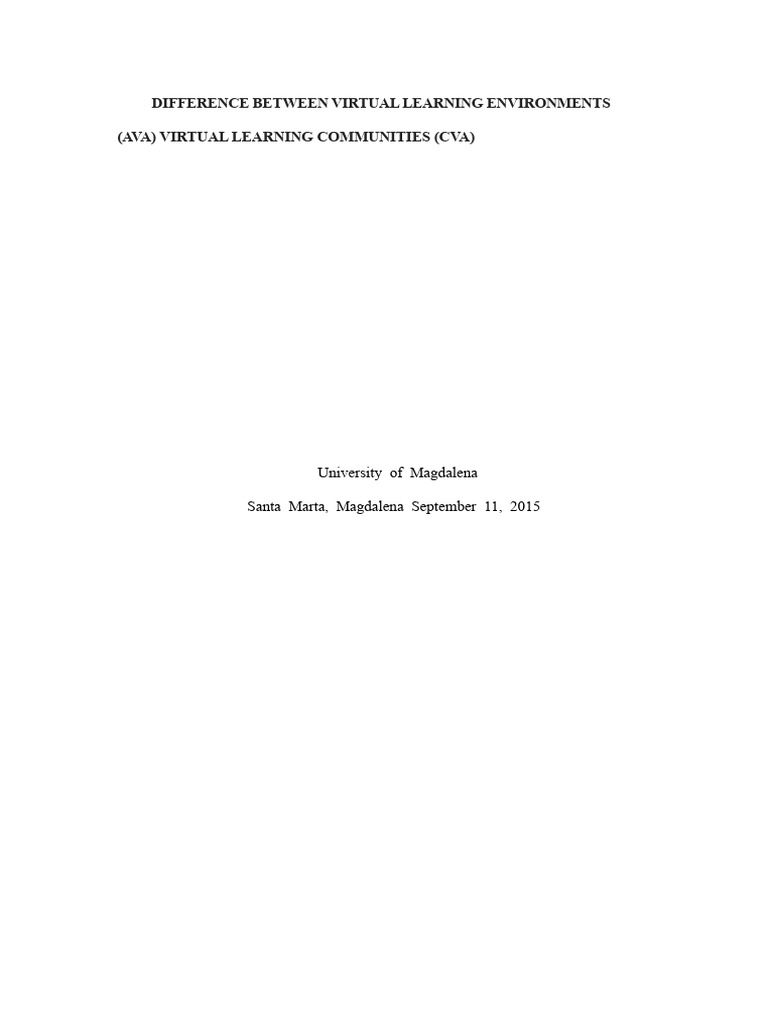Virtual Learning Environments Explained | PDF | Learning | Knowledge