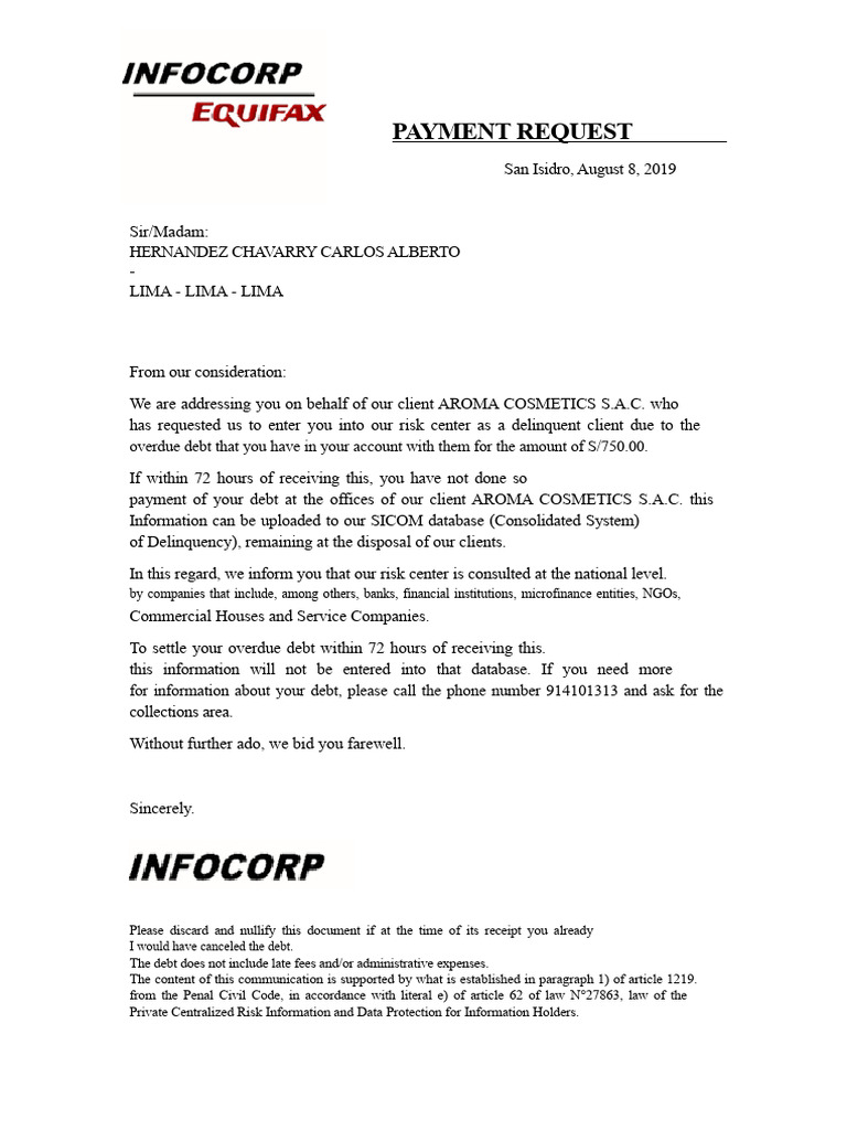 INFORCOROP LETTER | PDF