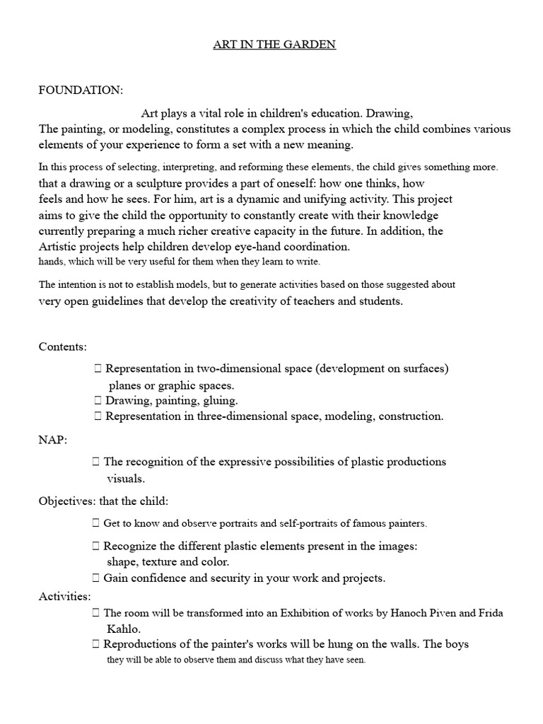 2020 The Art in The Garden | PDF | Paintings | Drawing