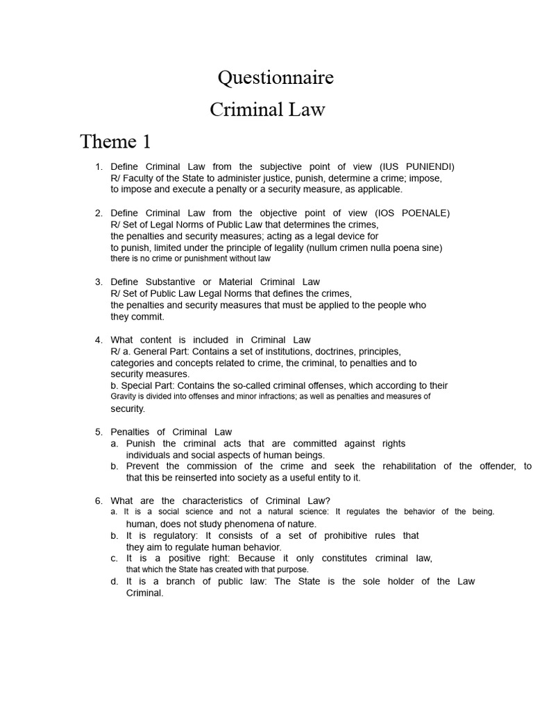 Overview of Criminal Law Concepts | PDF | Crimes | Crime & Violence