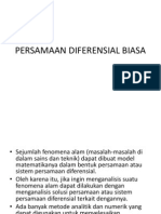 Persamaan Diferensial Biasa