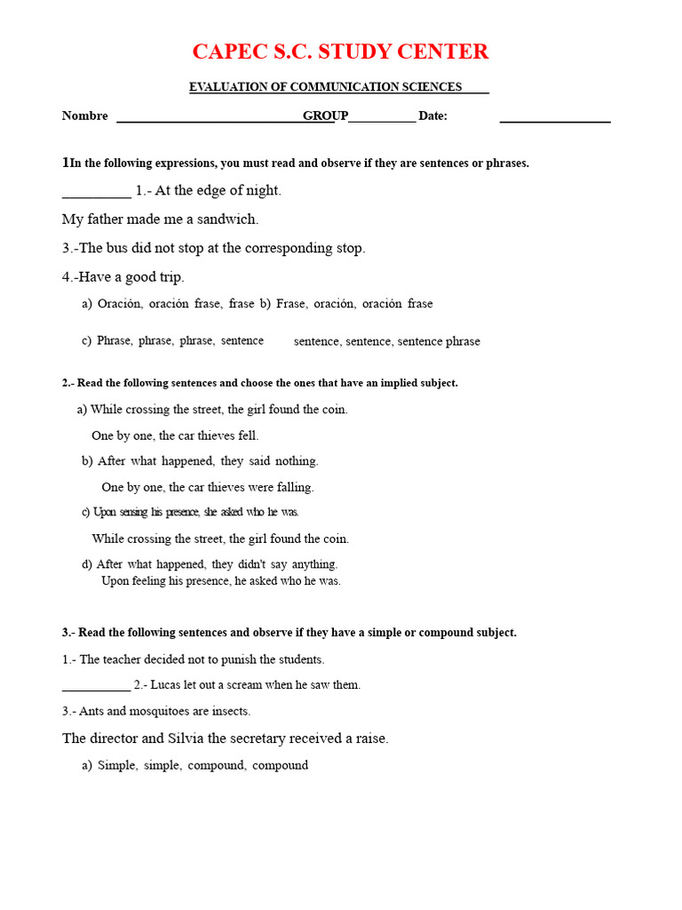 Hogro Verlichting Evaluation Guide | PDF | Phrase | Subject (Grammar)