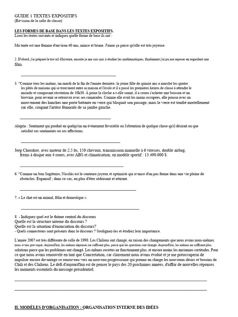 Exercices D'application Texte Explicatif | PDF | Nuage | Pluie