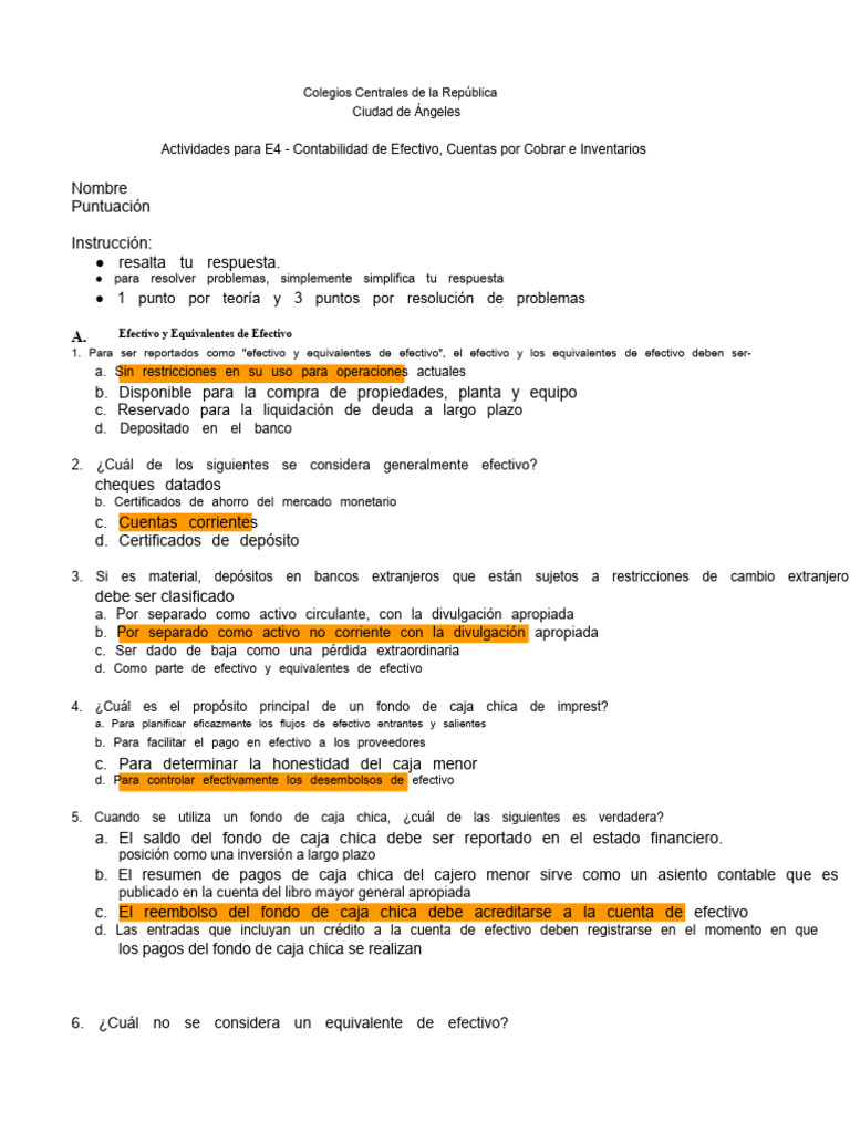 Contabilidad de Efectivo y Cuentas por Cobrar | PDF | Deuda incobrable ...