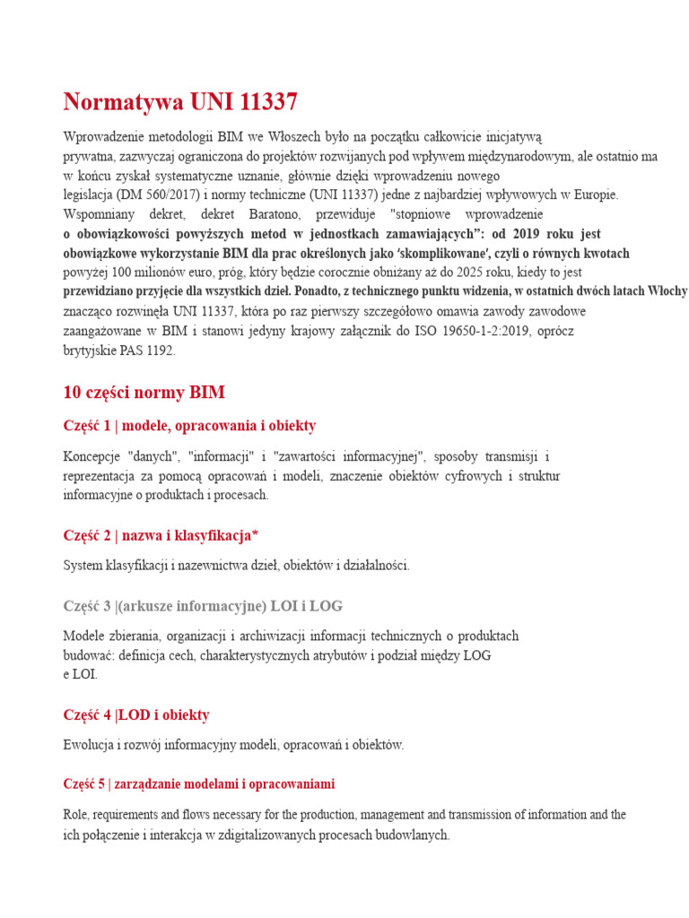 Norma UNI 11337 | PDF