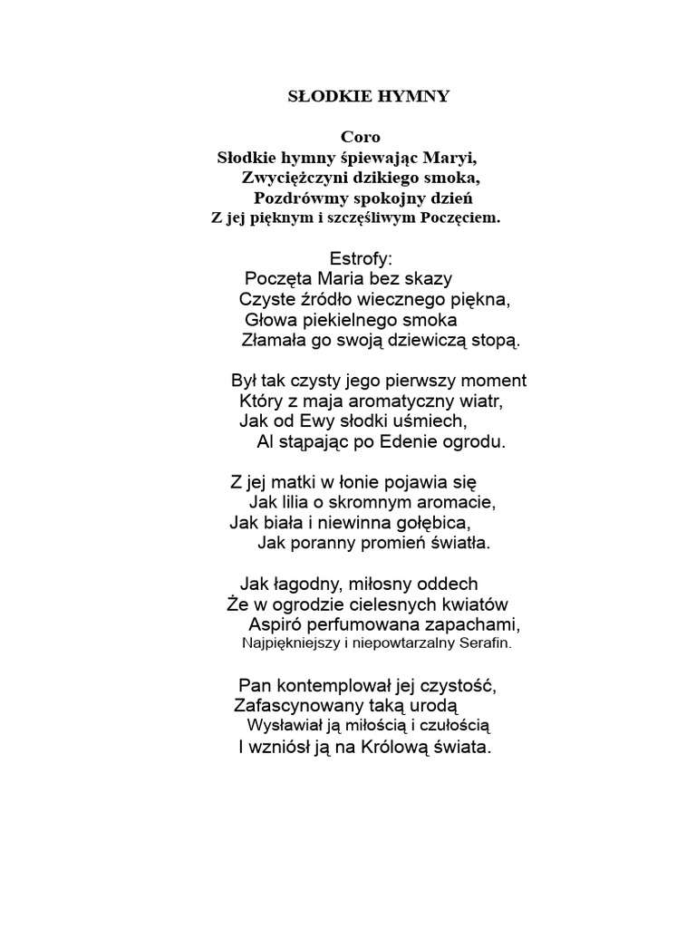 Słodkie Hymny | PDF