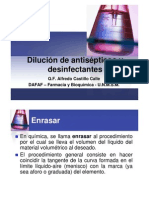 Dilución de Antisépticos y Desinfectantes