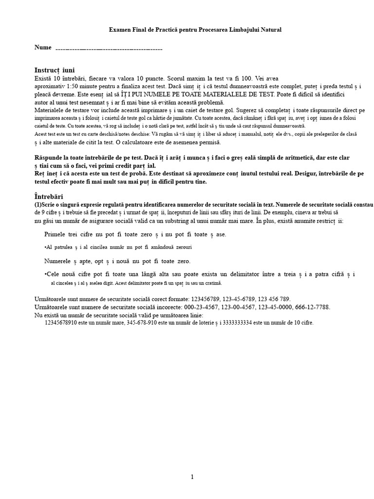 Exemplu Final | PDF