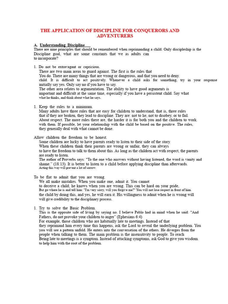 Discipline Club Conquerors | PDF | Teachers | Disciplines