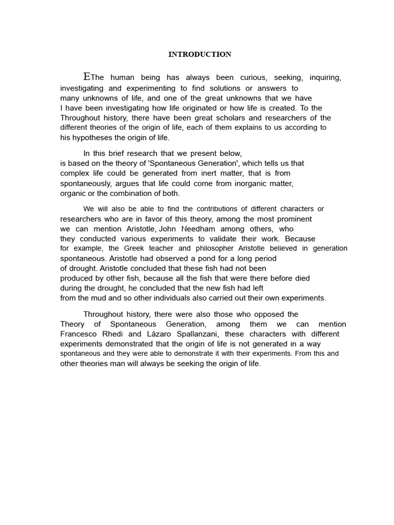 Aristotle's Spontaneous Generation Theory | PDF | Louis Pasteur | Aristotle