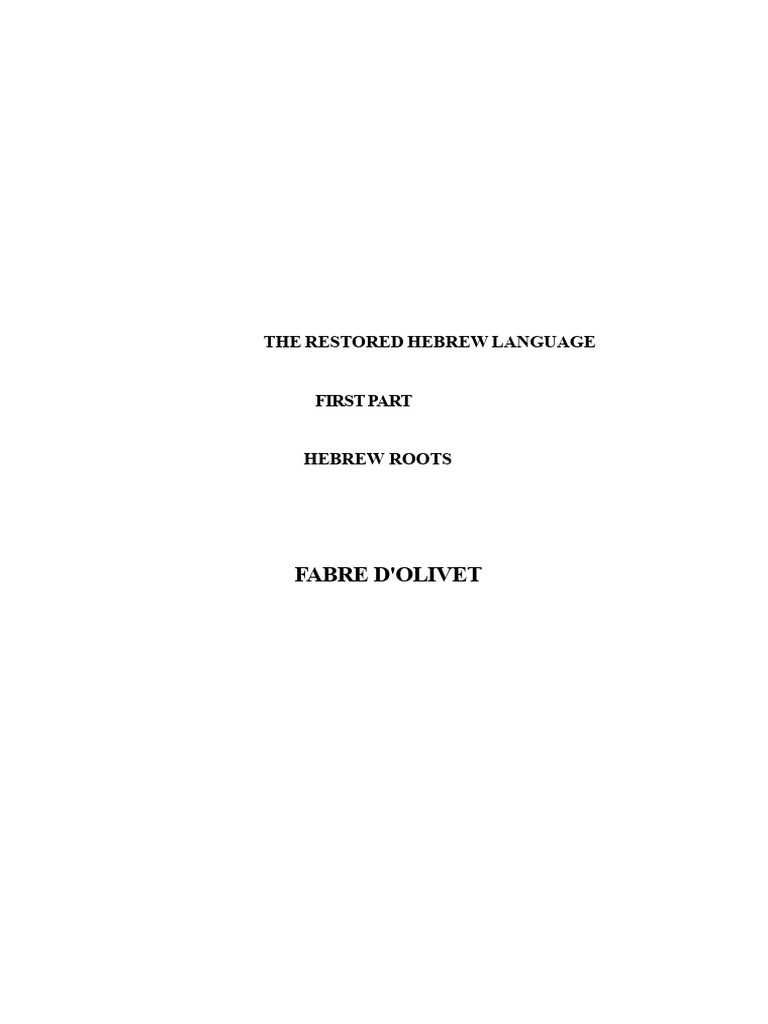 Understanding Hebrew Language Roots | PDF | Syllable | Hebrew Language