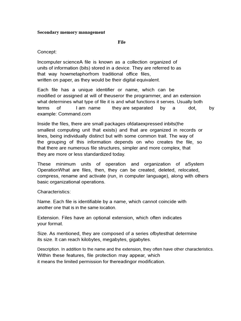Understanding File Management Systems | PDF | Computer File | Directory ...