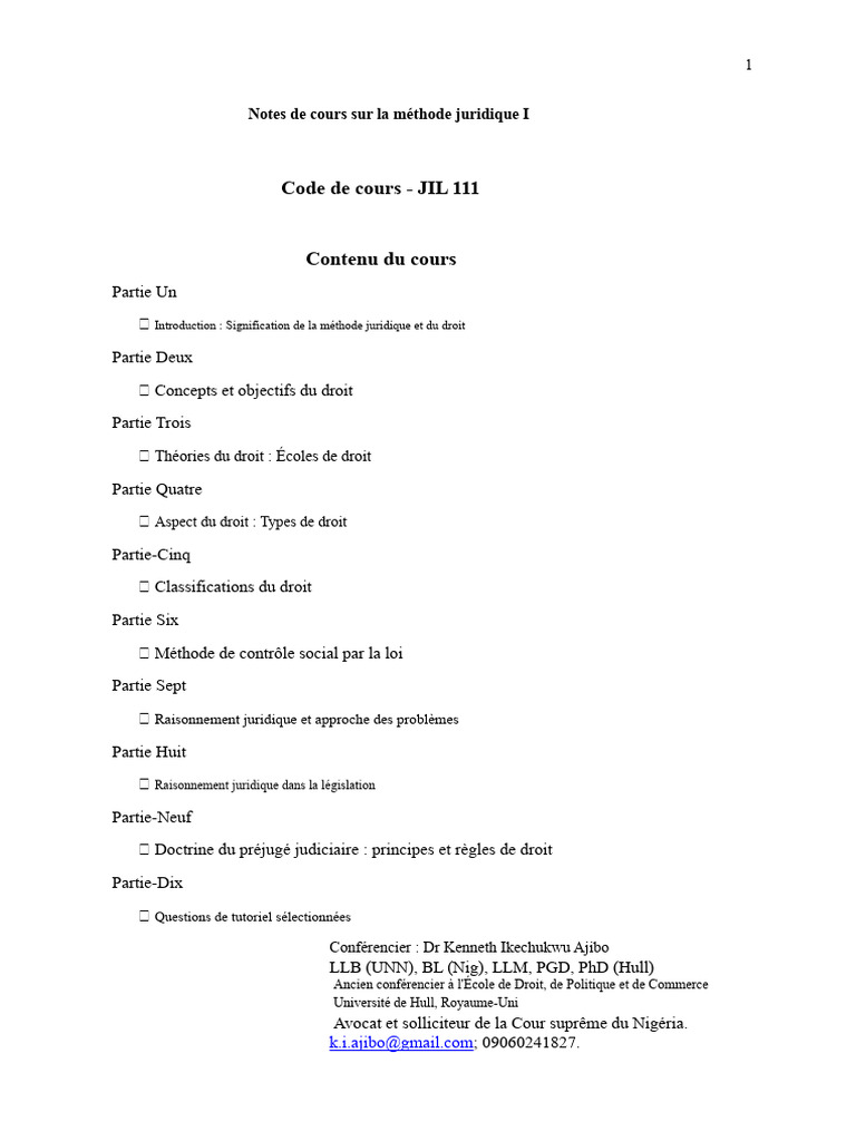 Méthode juridique et concepts de droit | PDF | Loi | Justice