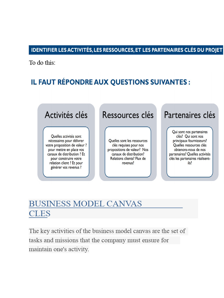 Understanding Key Resources and Activities | PDF | Business Model ...