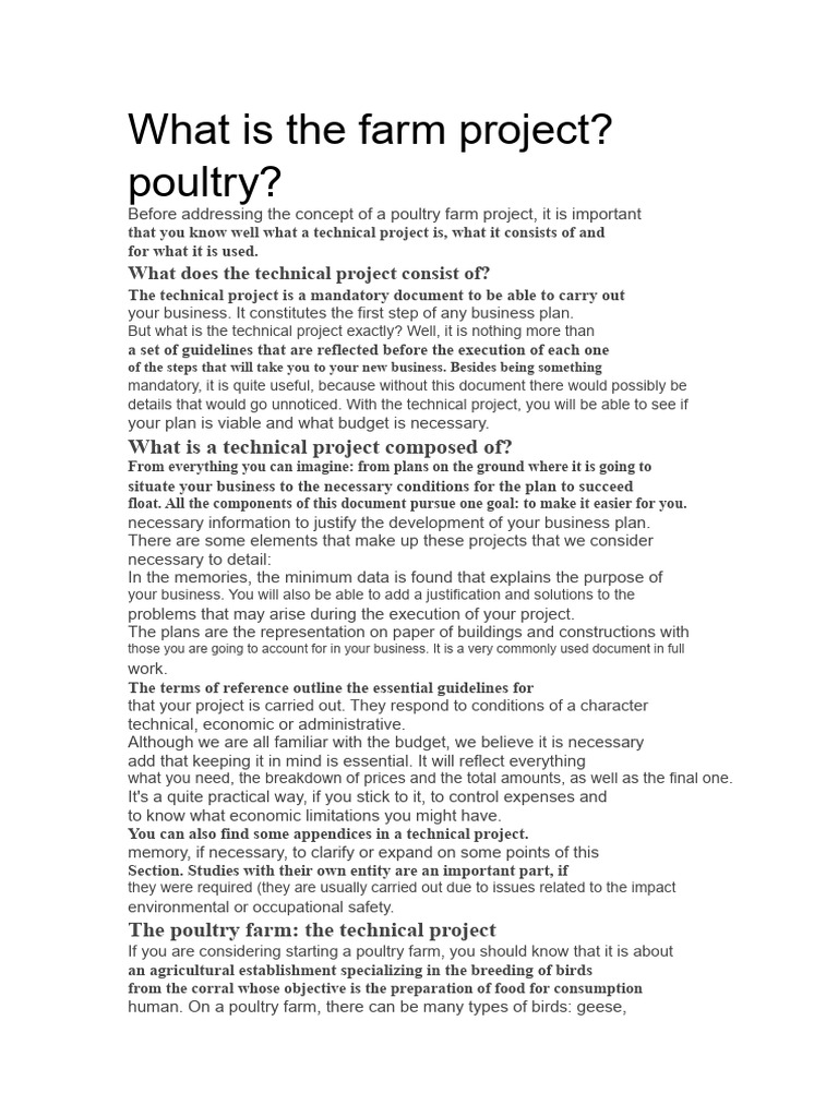 Poultry Farm Project: Essential Guide | PDF | License | Poultry Farming