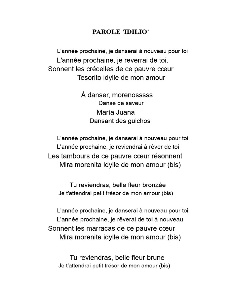 Parole de 