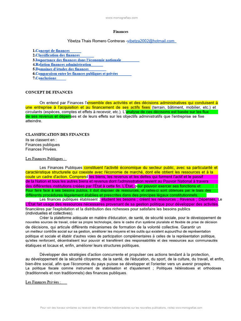 Comprendre les Finances et leur Impact | PDF | Économie | Science