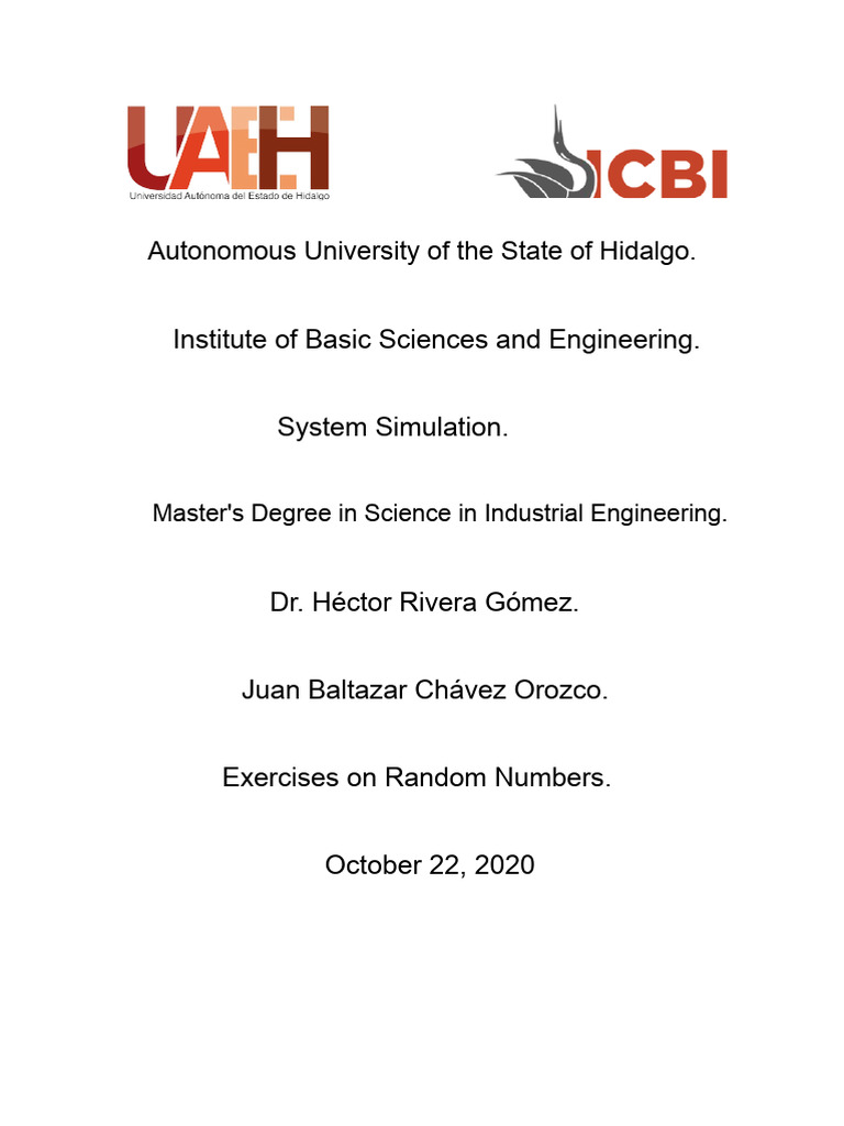 Exercises on Random Number Generation | PDF | Mathematical Analysis ...