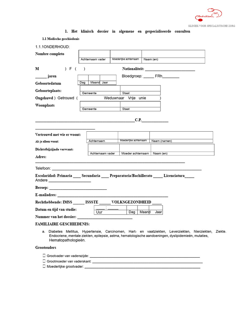 Medisch Dossier | PDF