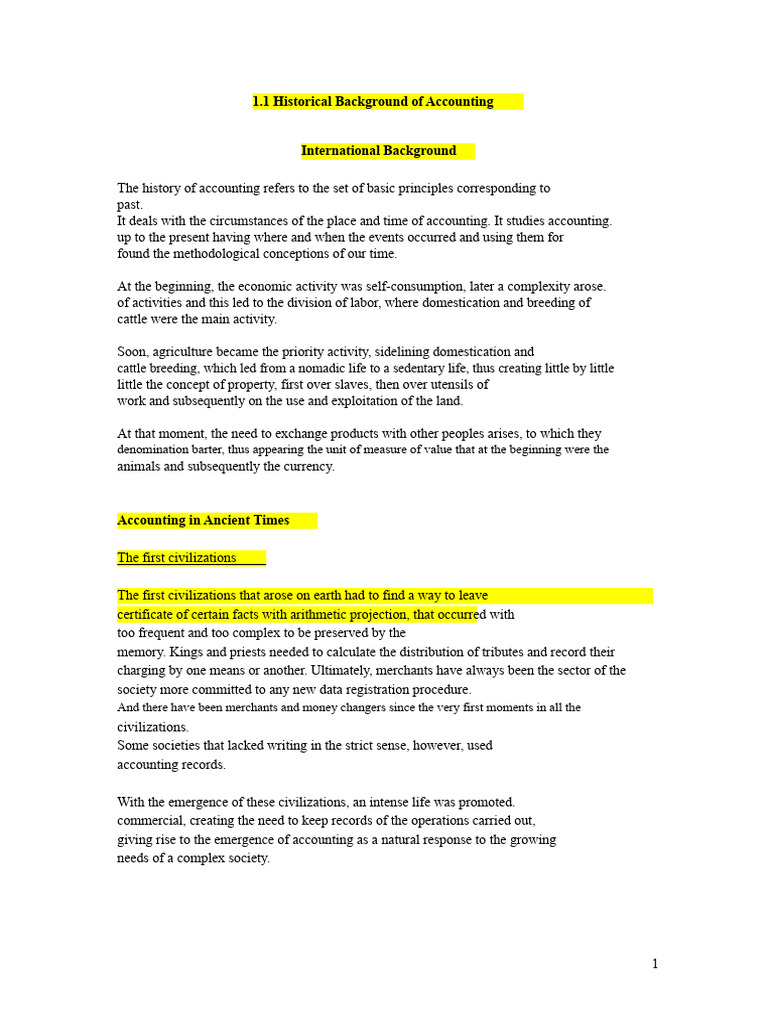 History of Accounting Through Ages | PDF | Mesopotamia | Ancient Egypt