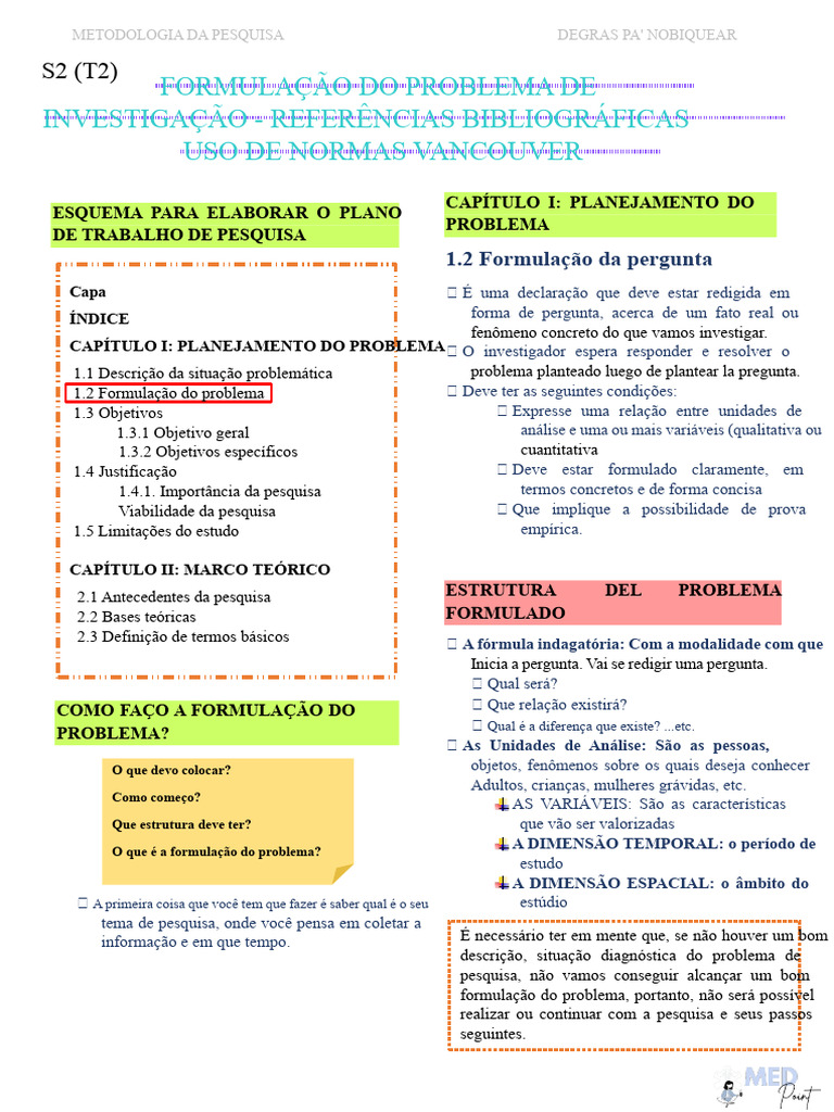 Formulação do Problema de Pesquisa | PDF | Tempo | Método científico
