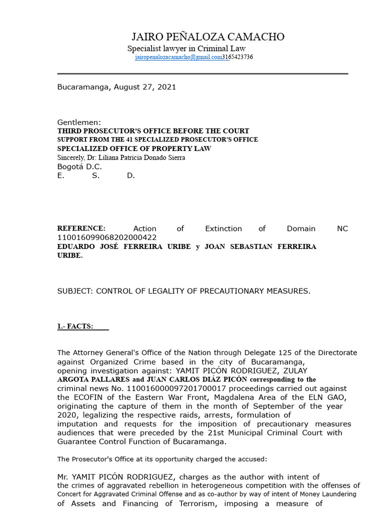 FINAL LEGALITY CONTROL | PDF | Prosecutor | Judgment (Law)