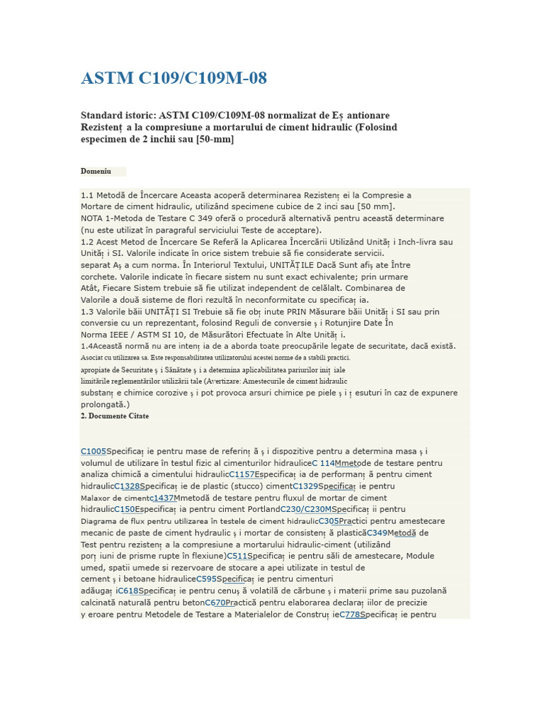 Astm C109 | PDF