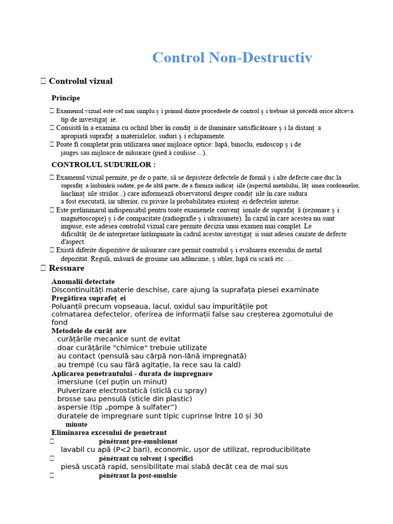 CND Rezumatul Cursului | PDF