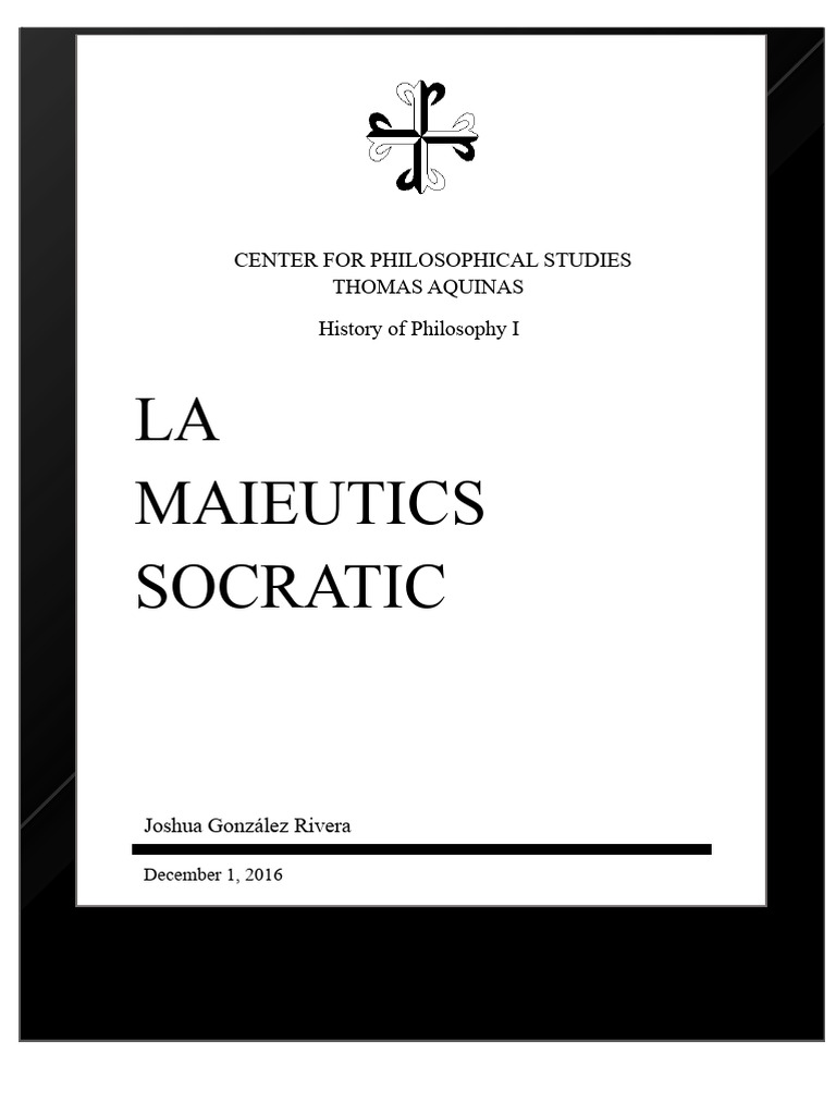 Socratic Maieutics Explained | PDF | Socrates