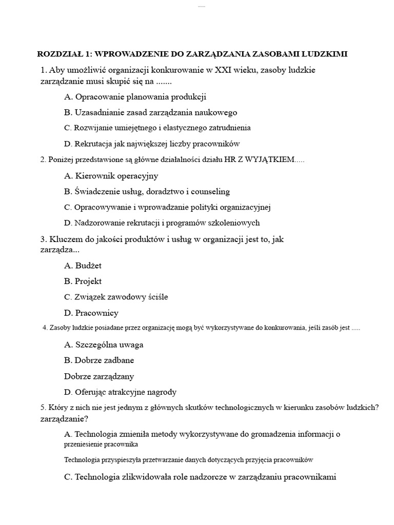 Test HRM E | PDF