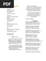 Choral Verse Poems for Grade 9 Drama | PDF