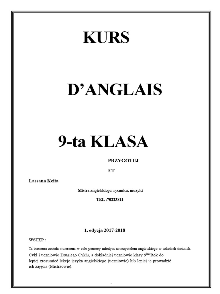 Angielski 9 Klasa | PDF