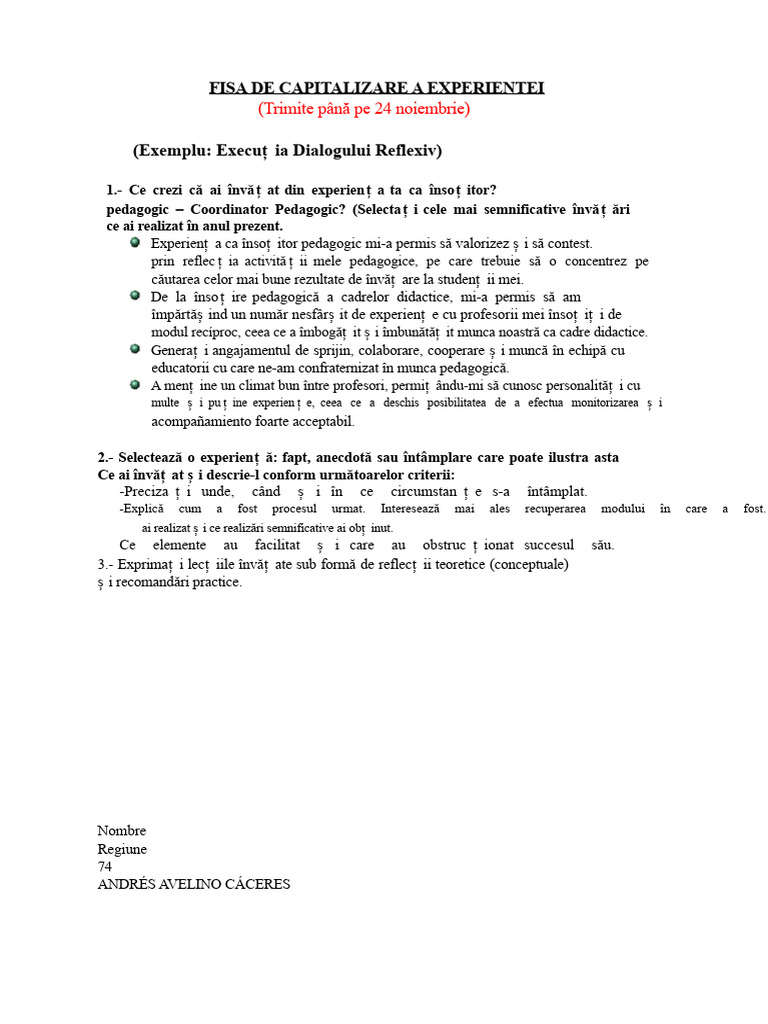 Fișa de Capitalizare | PDF