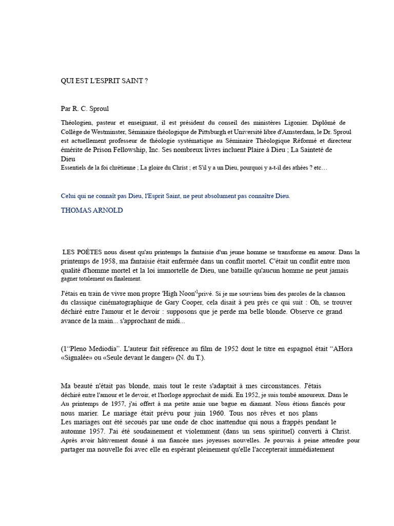 Comprendre l'Esprit Saint en Christ | PDF | Saint-Esprit | Dieu