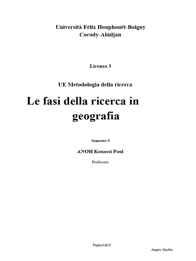 Fasi Della Ricerca Scientifica | PDF