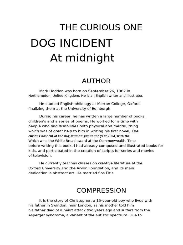 The Curious Incident of The Dog in The NightTime PDF
