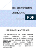 Evol Convergente y Divergente