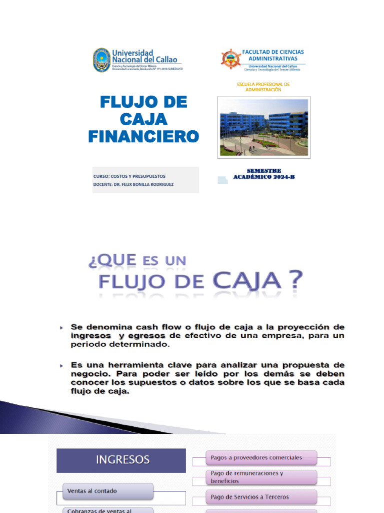 Semana 13. Flujo de Caja Financiero | PDF | Dinero | Hoja de balance