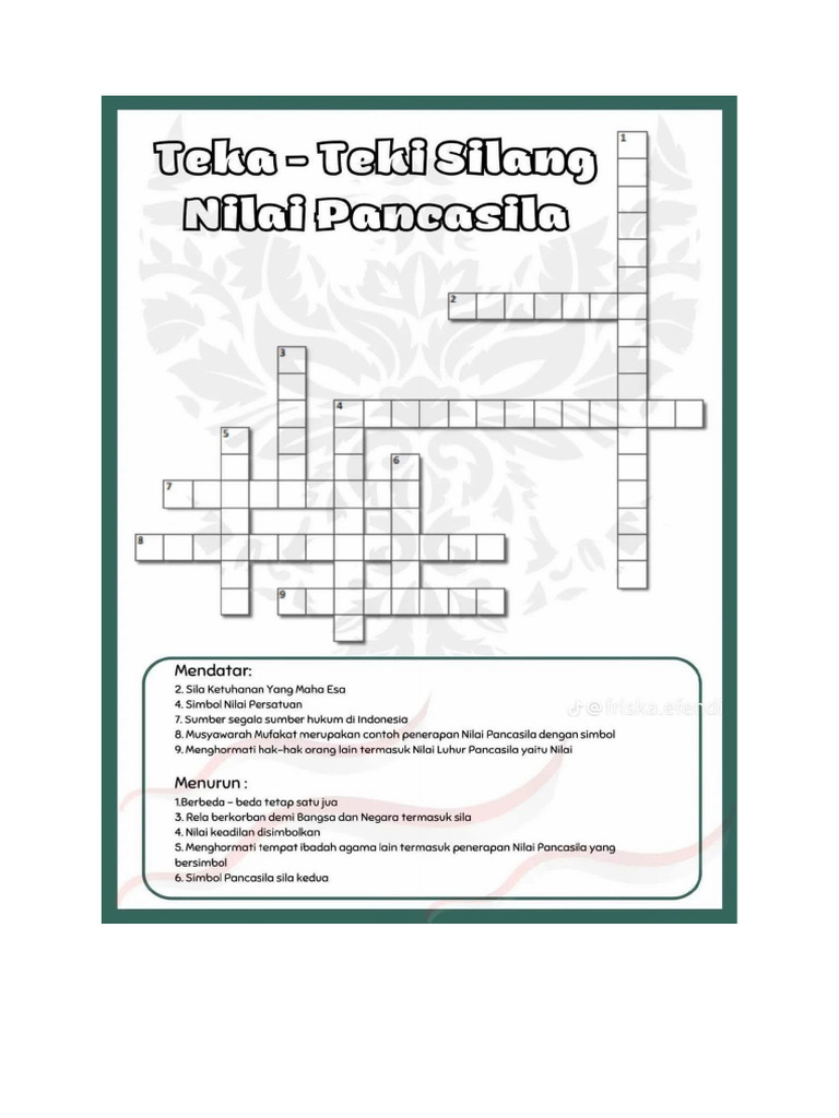 Teka Teki Silang | PDF