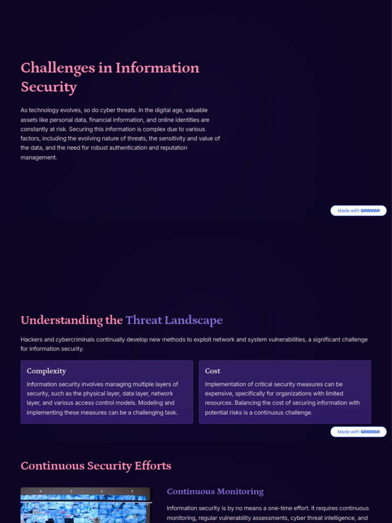 Information Security Challenges Today | PDF | Security | Computer Security