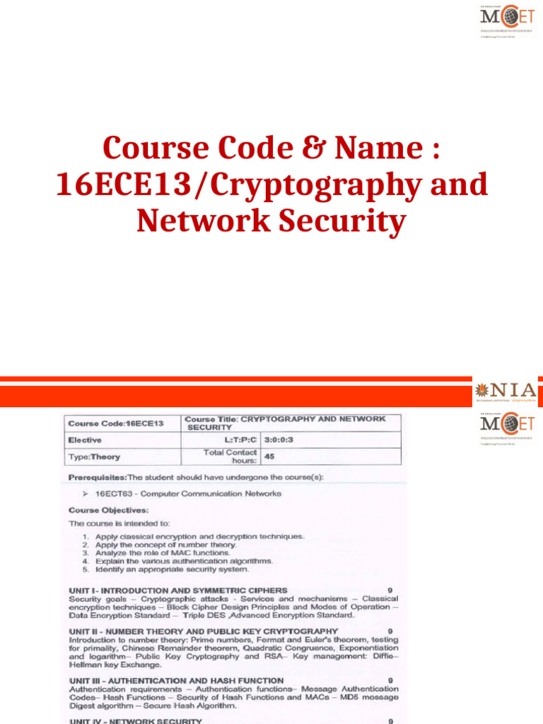 CIA Triad in Cryptography Basics | PDF