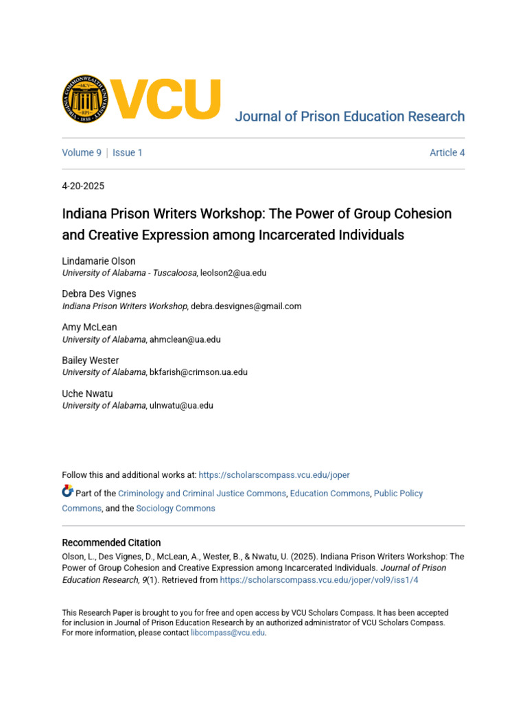Indiana Prison Writers Workshop Preliminary Evaluation | PDF | Empathy ...