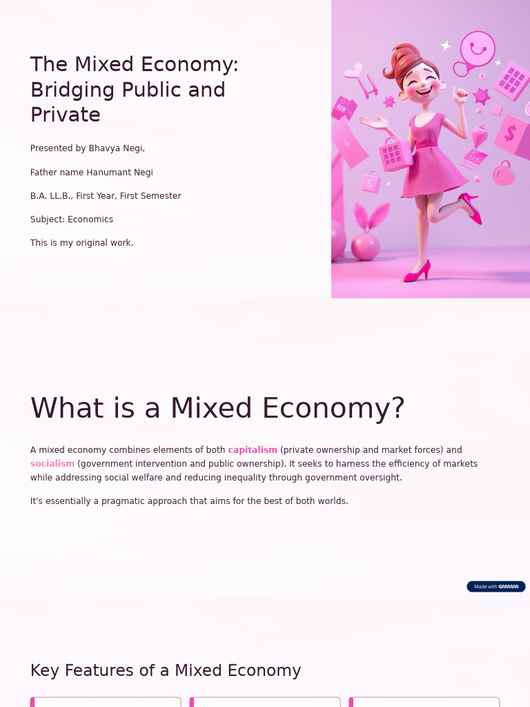 Understanding Mixed Economies Explained | PDF | Market (Economics ...