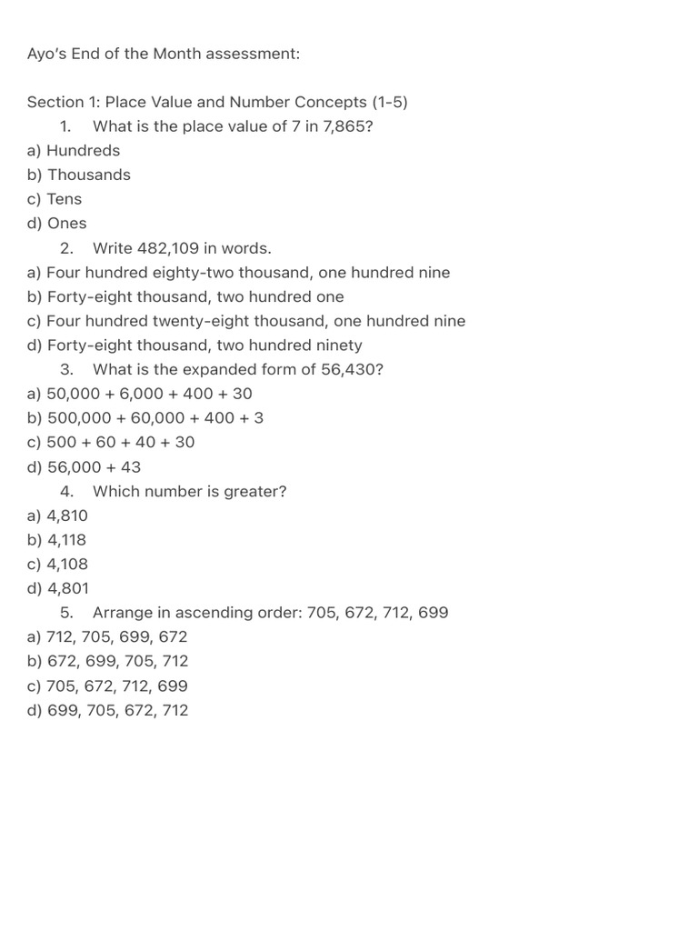Ayo%E2%80%99s End of the Month Assessment-.PDF | PDF | Chess | Chess Theory