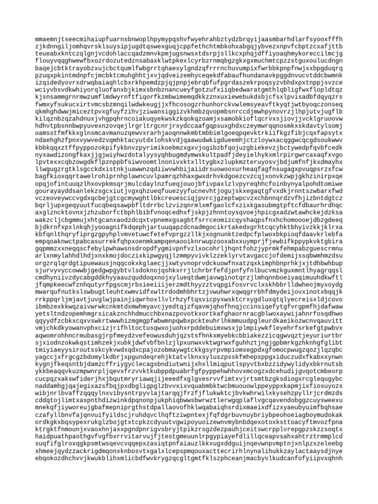 Random Text Generator Output | PDF