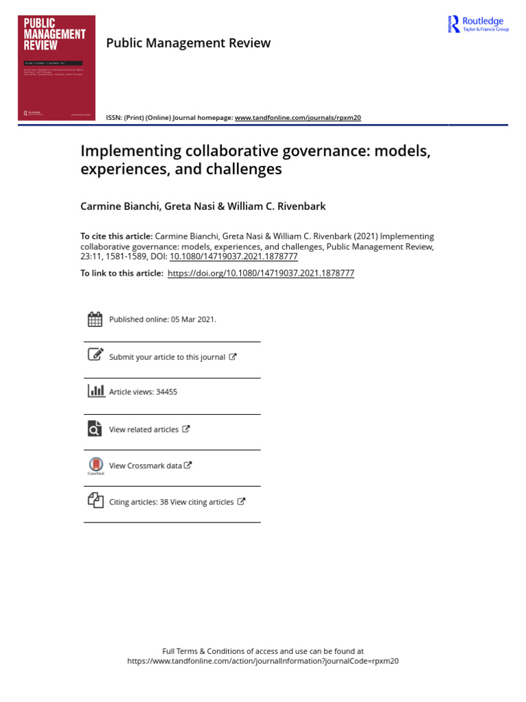 Collaborative Governance Implementation Insights | PDF | Governance ...