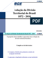 Evolução da divisão territorial do Brasil 1872-2010