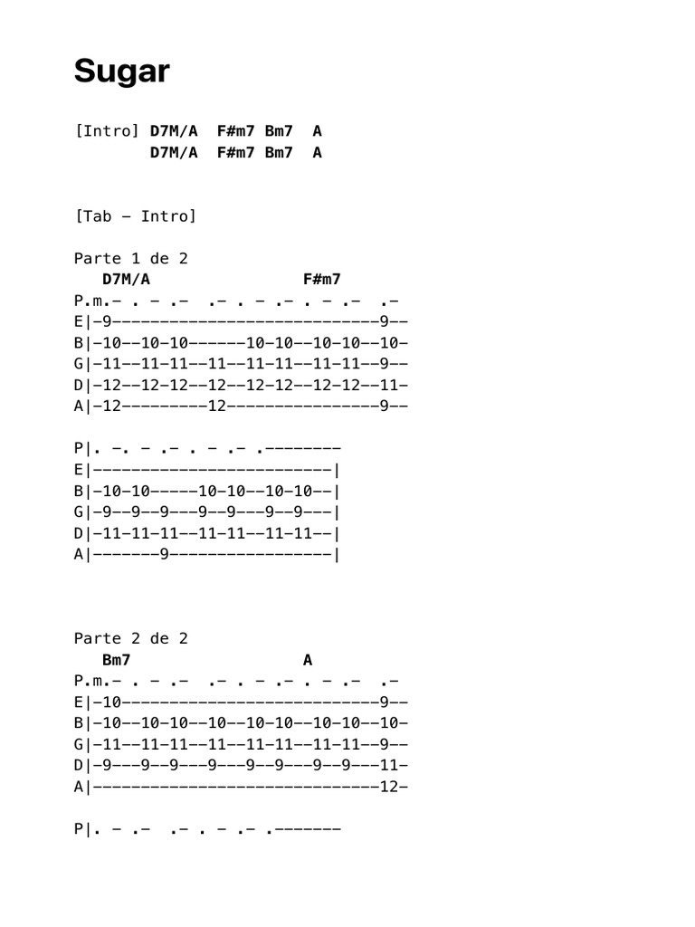 Guitar Tabs for 