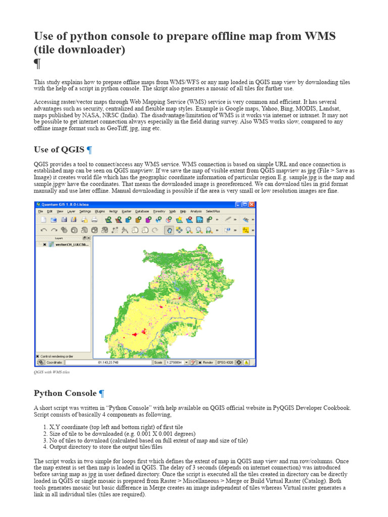 Offline Map Preparation with QGIS | PDF | Computing | Information ...