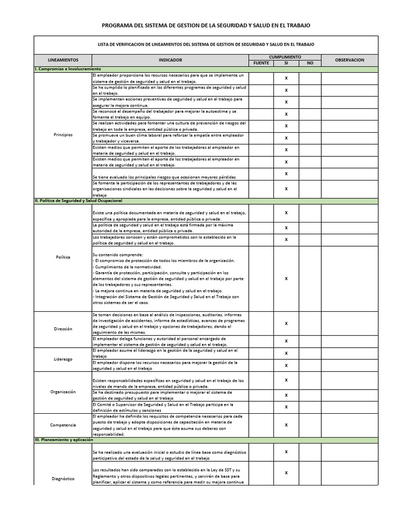 Sistema de Gestión de Seguridad Laboral | PDF | Seguridad y salud ...